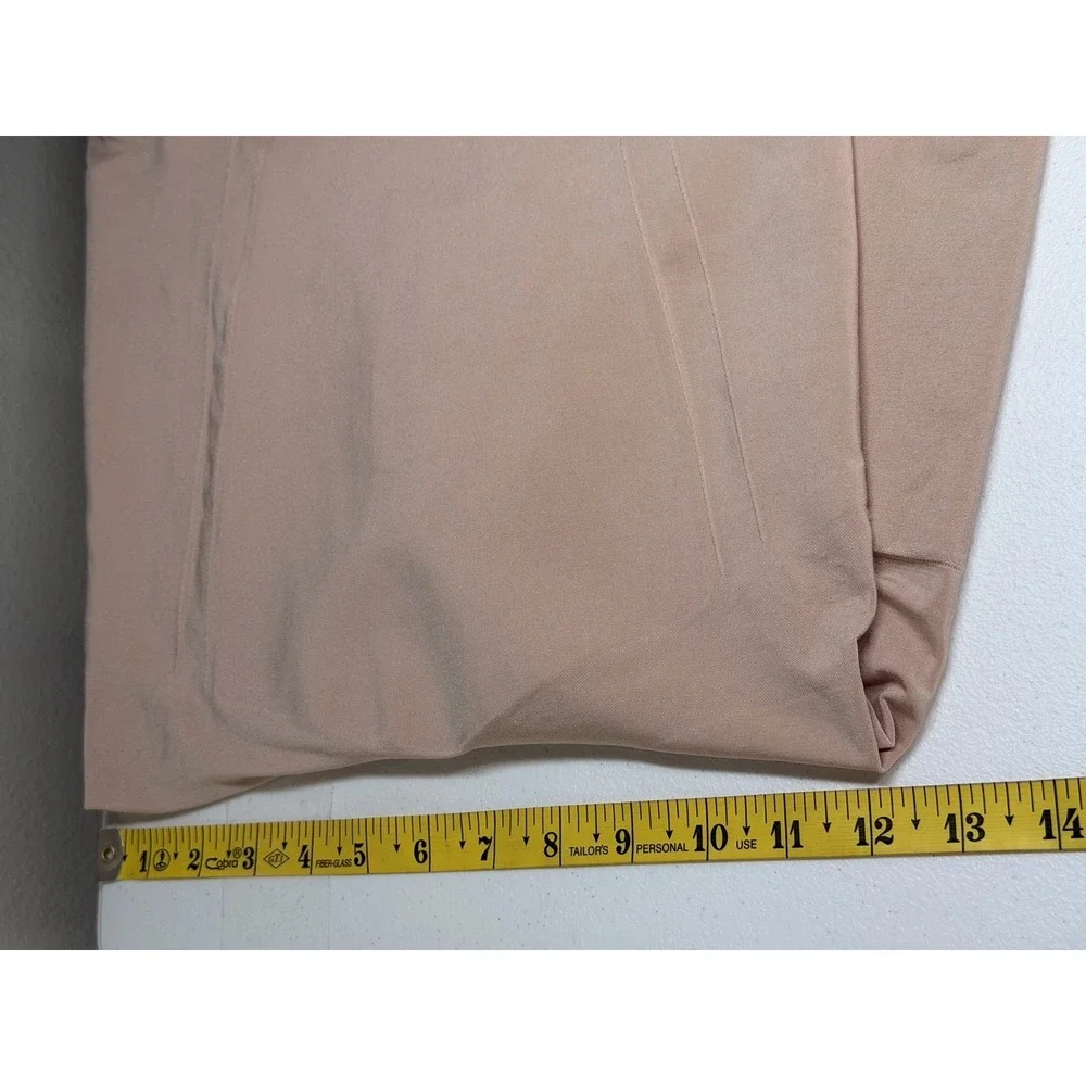 Spanx Bodysuit Womens XL Beige OnCore Open-Bust Mid Thigh Slimming Shapewear
